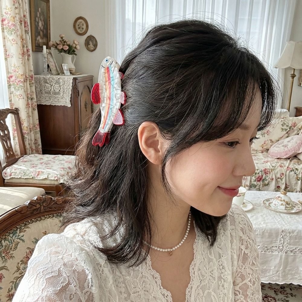 Pinza para el pelo de PVC con  - Korean Women Lifestyle reseña y precio