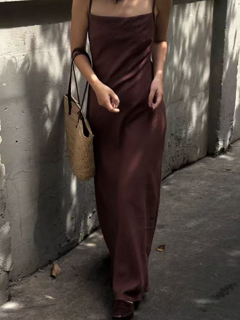 Vestido largo elegante de vera - The Korean Lifestyle reseña y precio